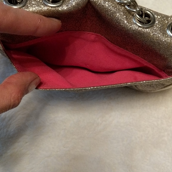 Champagne glitter mini cross bag - Picture 4 of 4